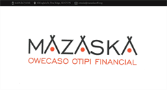 Desktop Screenshot of mazaskacdfi.org