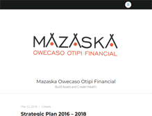 Tablet Screenshot of mazaskacdfi.org